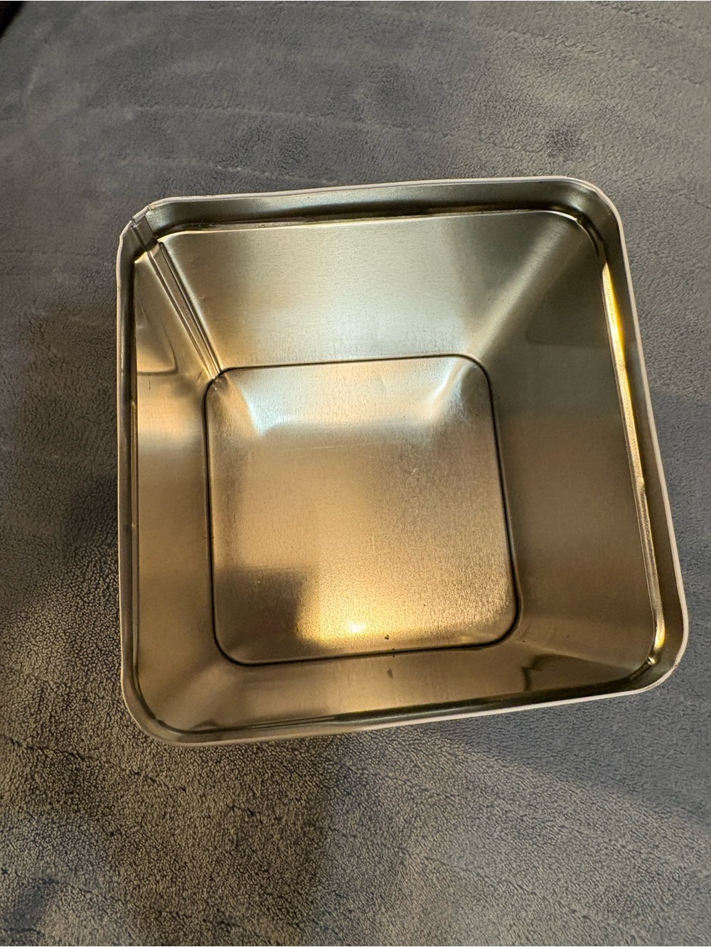 Girl Scout Gold Metal Decorative Square tin